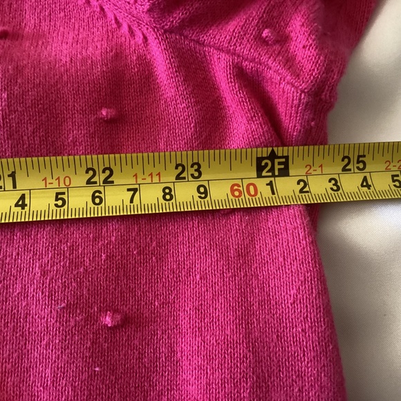 Ladies Pink Talbots Pullover Sweater With Raised Dots for Design Long Sleeve 2XL - Picture 5 of 7